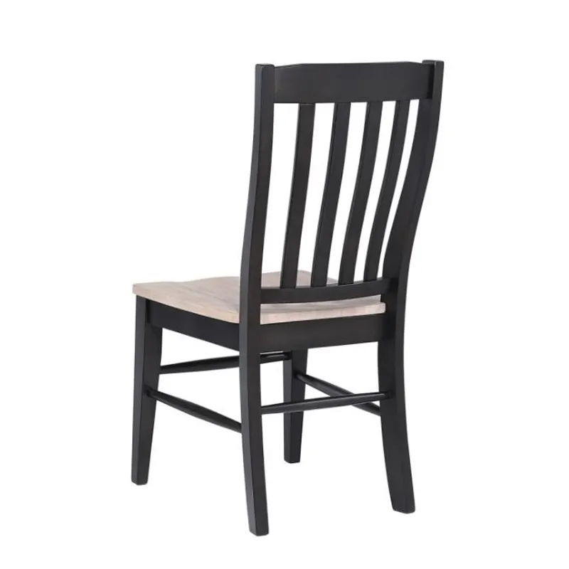 Brookhaven Rake Back Side Chair- Natural Ebony