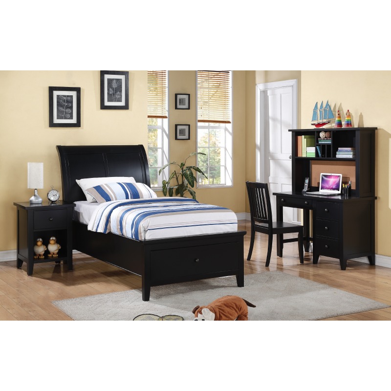 Sleigh Storage Twin Bed