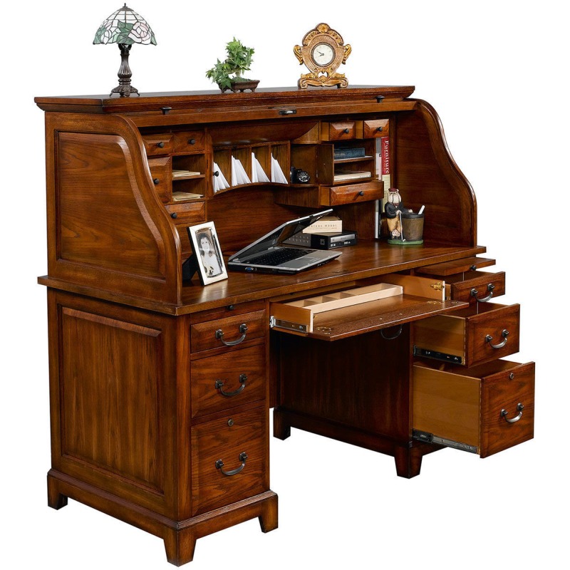 Zahara 57" Roll Top Desk NIS305255721 by Winners Only at The Furniture Mall