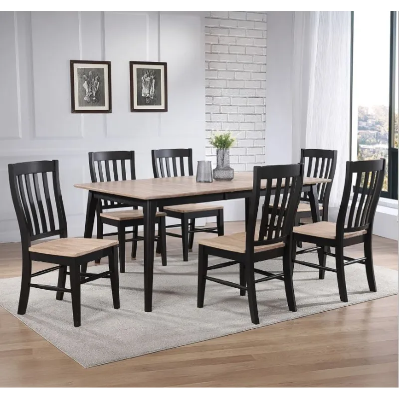 Brookhaven Rake Back Side Chair- Natural Ebony