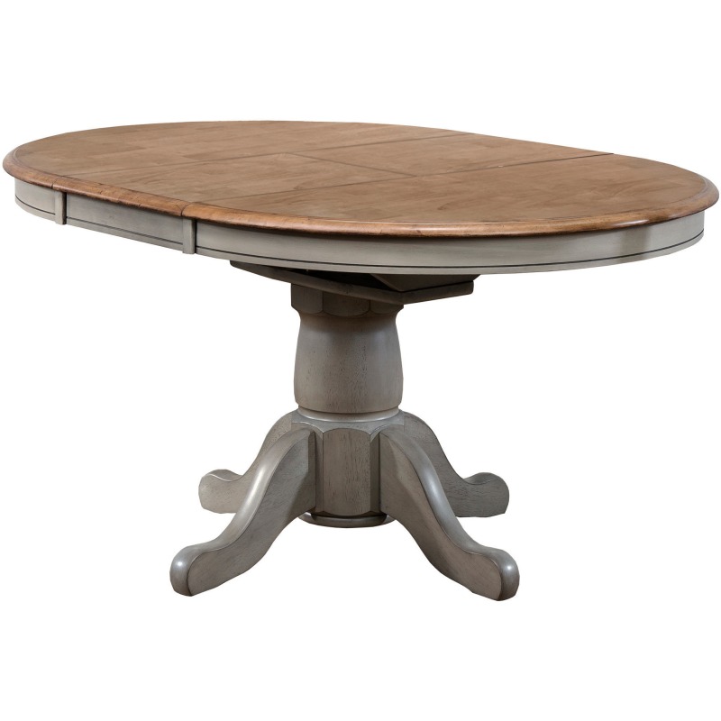 Barnwell 57" Pedestal Table by Winners Only Furniture Mall of Kansas