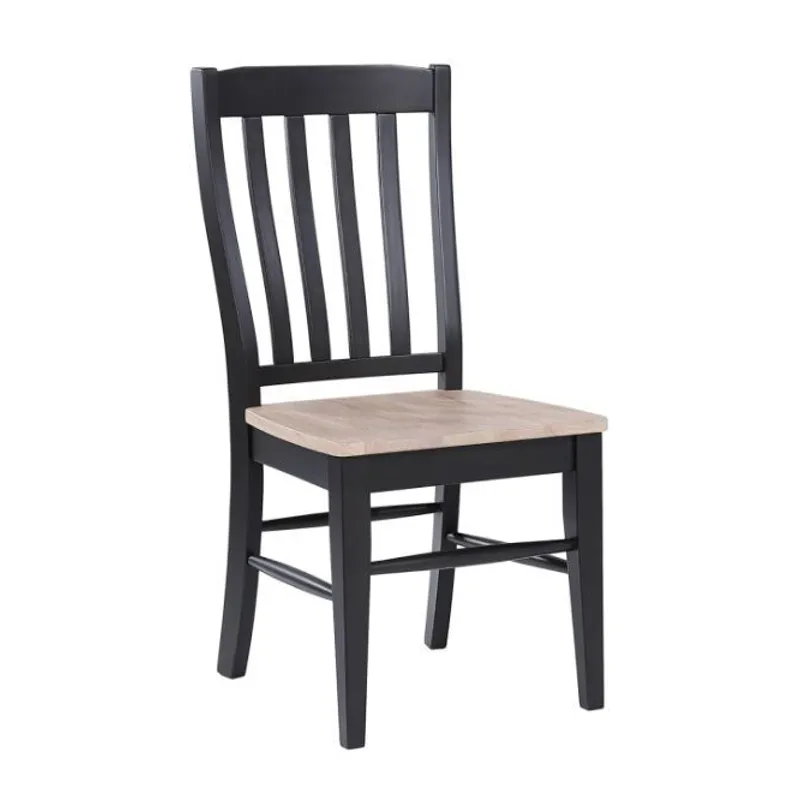 Brookhaven Rake Back Side Chair- Natural Ebony