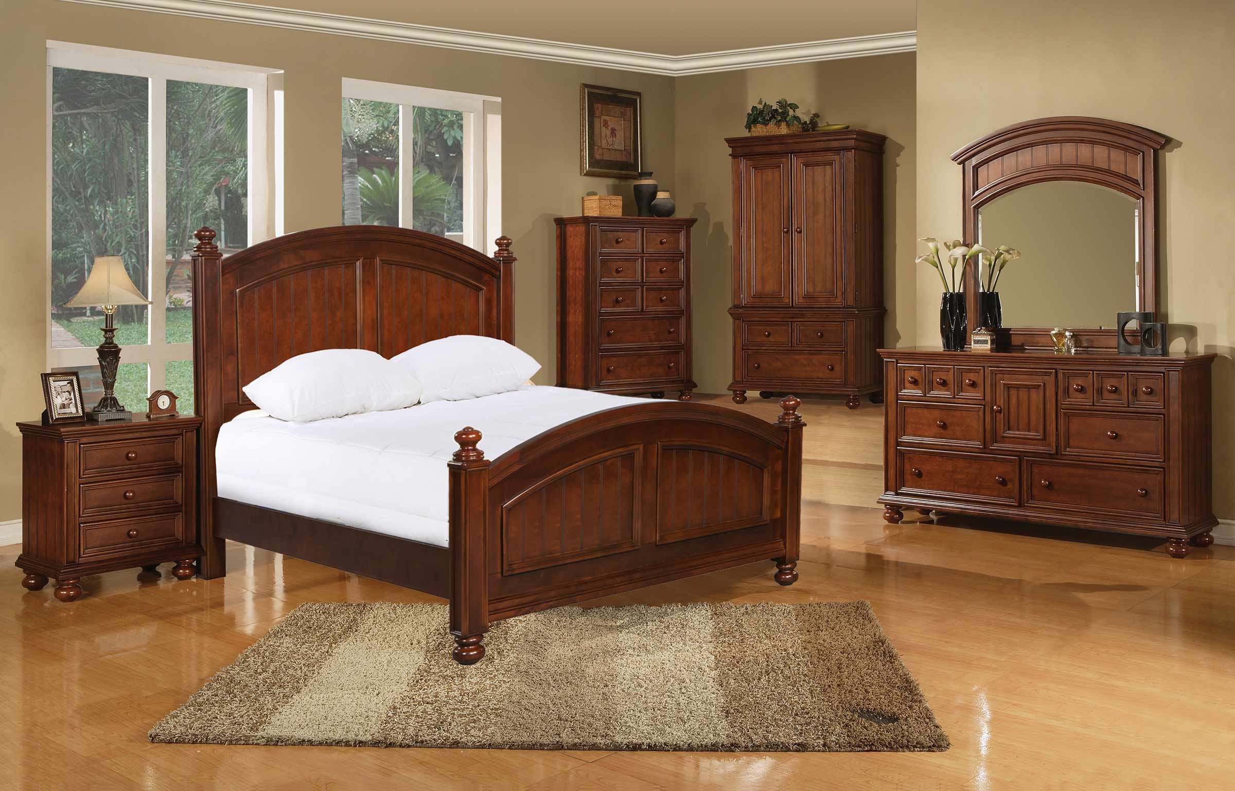 Cape Cod Panel Bed Suite in Chocolate BG1001Q by Winners Only at Horton