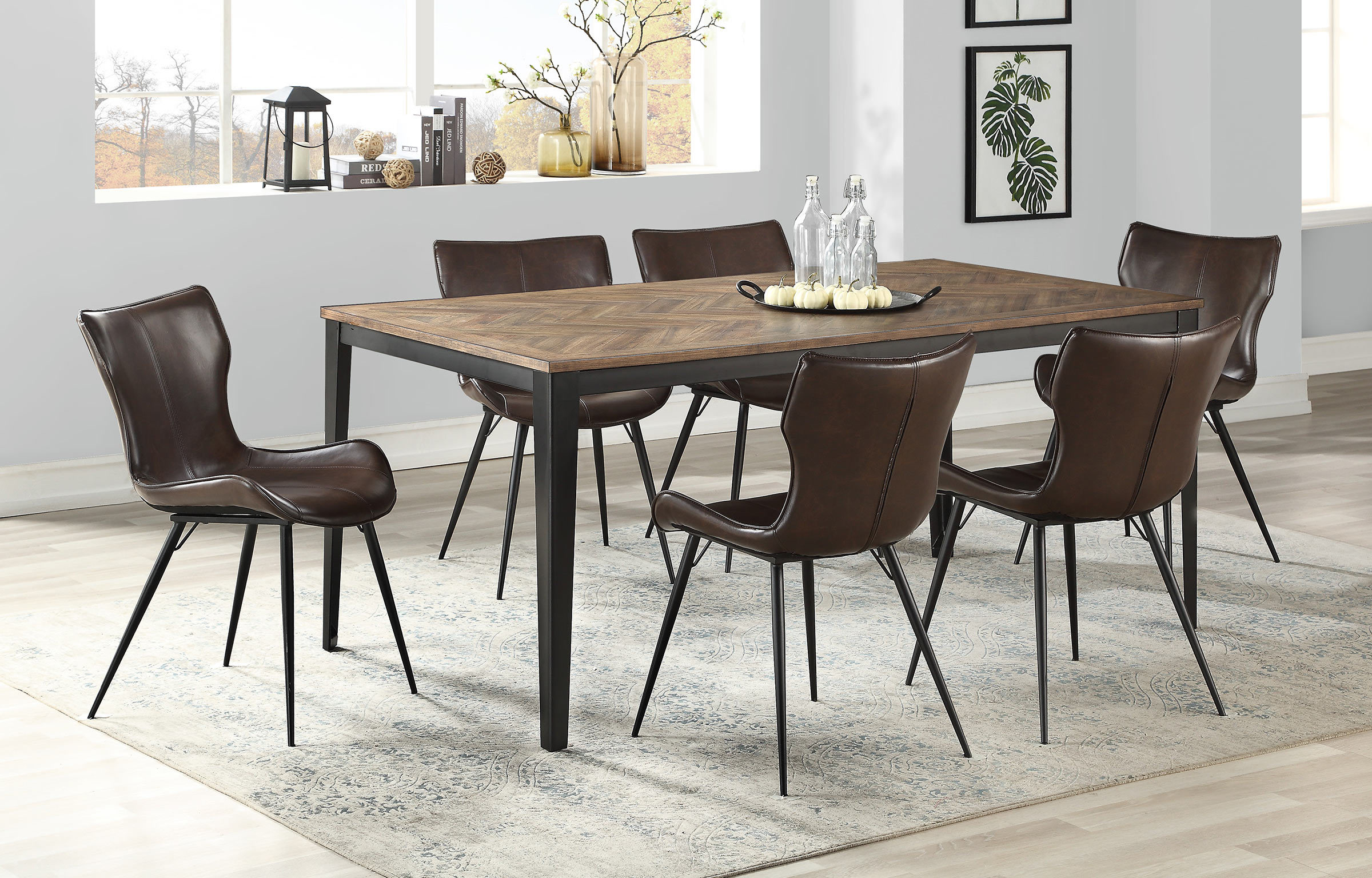 Maxwell 72" Metal Leg Dining Table NIS644852325 by Winners Only at The