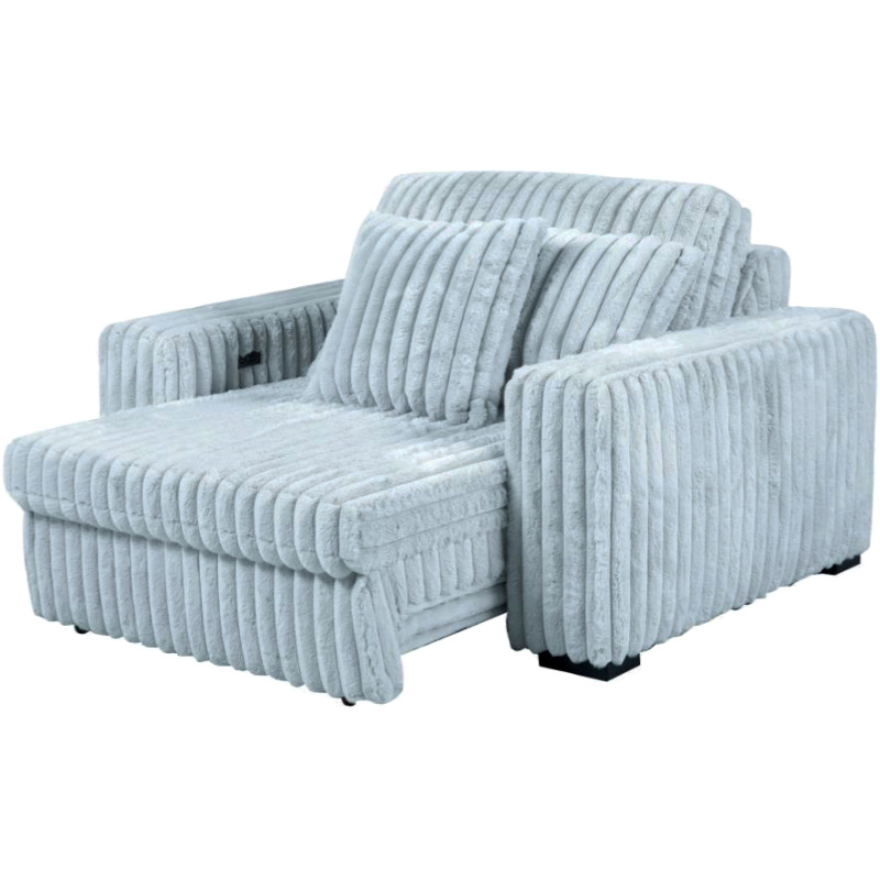 Presley Fog Power Sliding Chaise