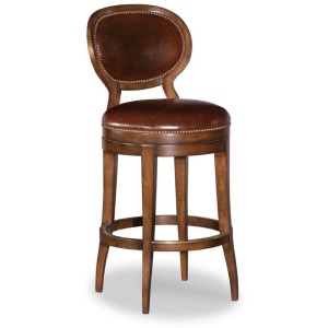 Oval Back Armless Swivel Counter Stool