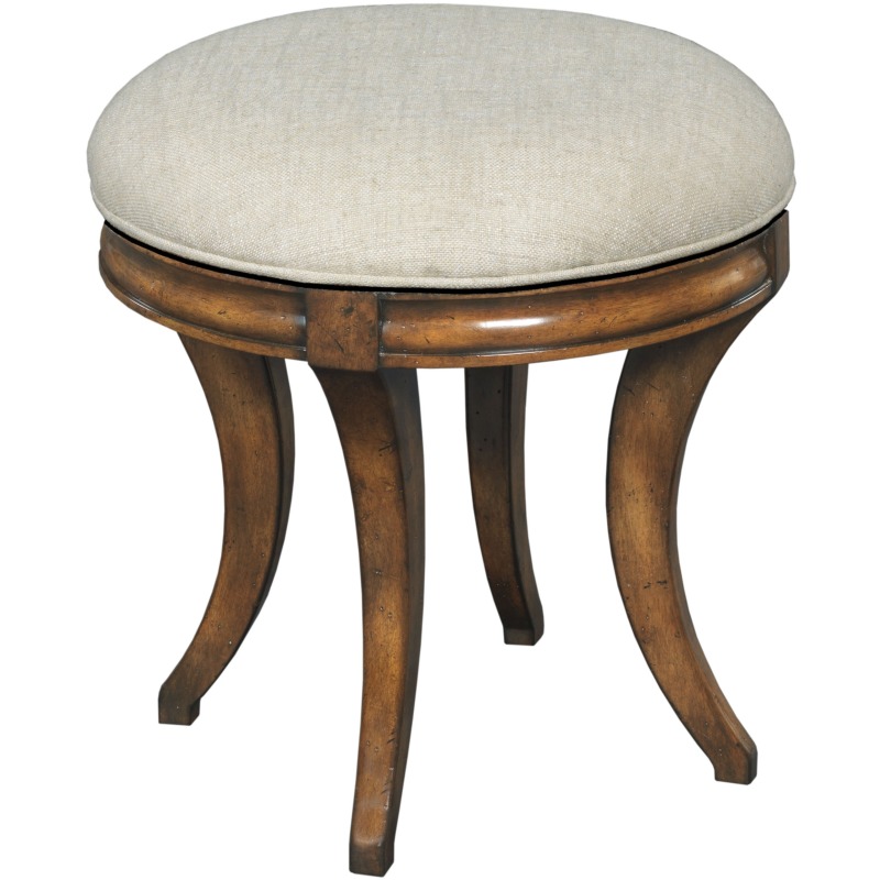Swivel Vanity Seat 723610 by Woodbridge Furniture Co. at Willis