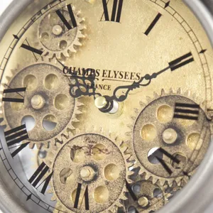 Gunpowder and Brass Gears Table Top Clock