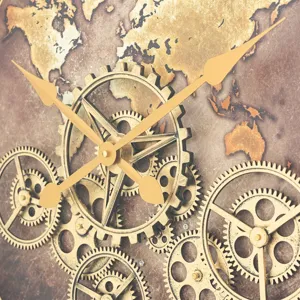 World Gear Clock