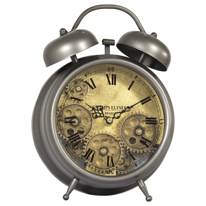 Gunpowder and Brass Gears Table Top Clock