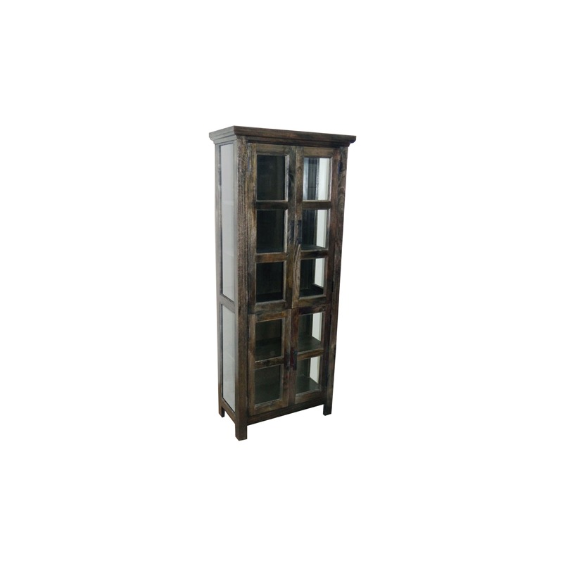 Solid Mango Wood Display Cabinet By Yosemite Home Decor