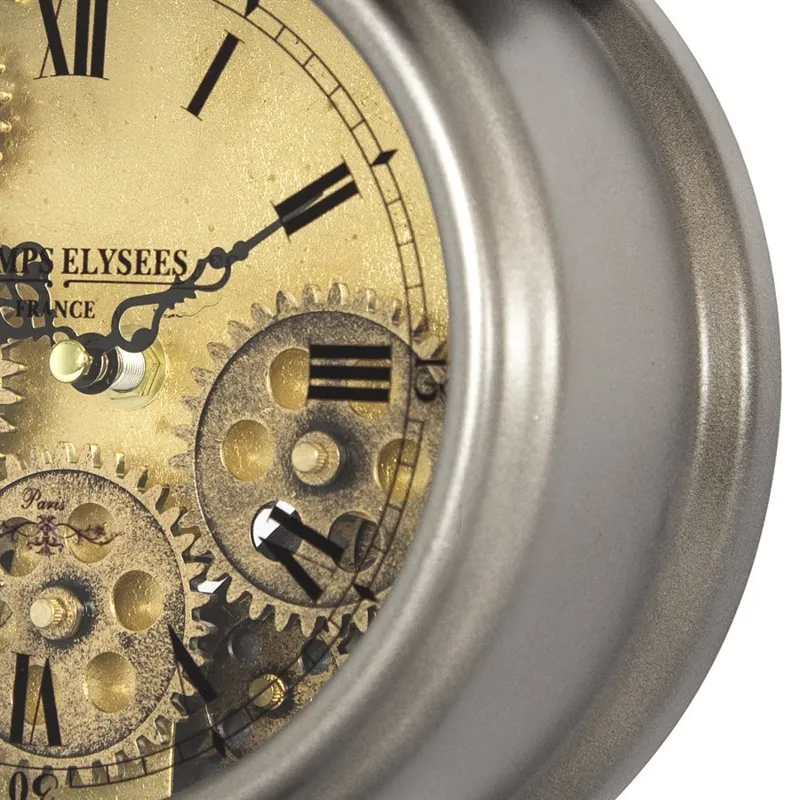 Gunpowder and Brass Gears Table Top Clock