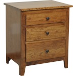 Jamestown Square 3 Drawer Nightstand 20"
