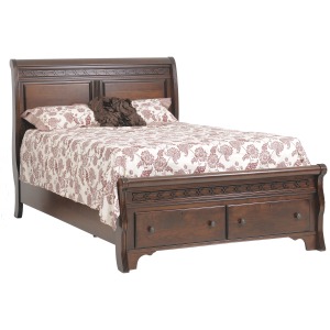 New Generations Twin Sleigh Bed w/ Storage Footboard
