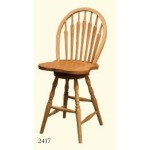 Arrowback Swivel Barstool
