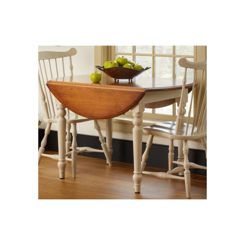 Round Dropleaf Table 163 by Zimmerman Chairs at Gladhill Furniture