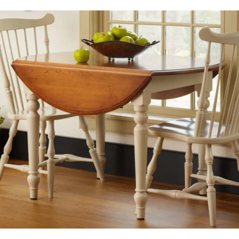 Round Dropleaf Table