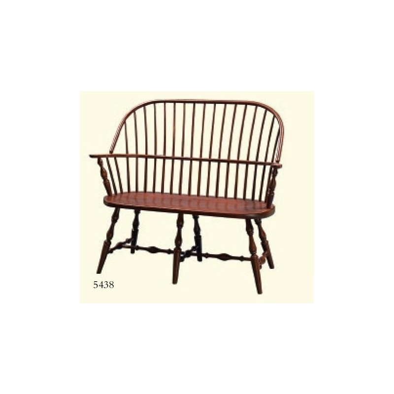Classic Windsor Bench 5438 by Zimmerman Chairs at Gladhill Furniture