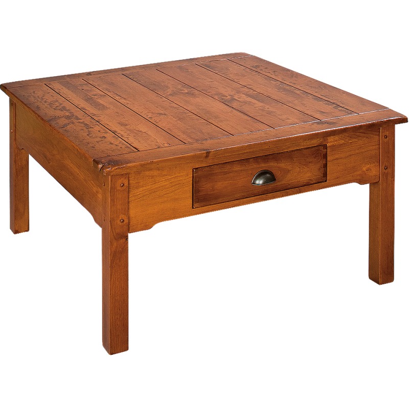 Country Lodge Square Coffee Table 256 by Zimmerman Chairs at Gladhill