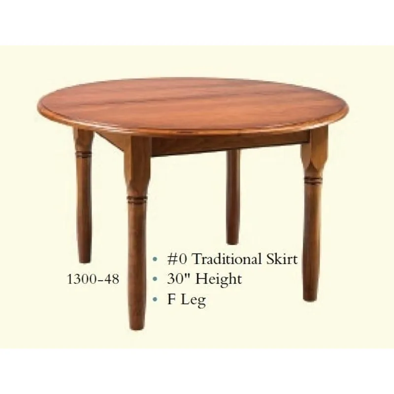 Round Traditional Extension Table