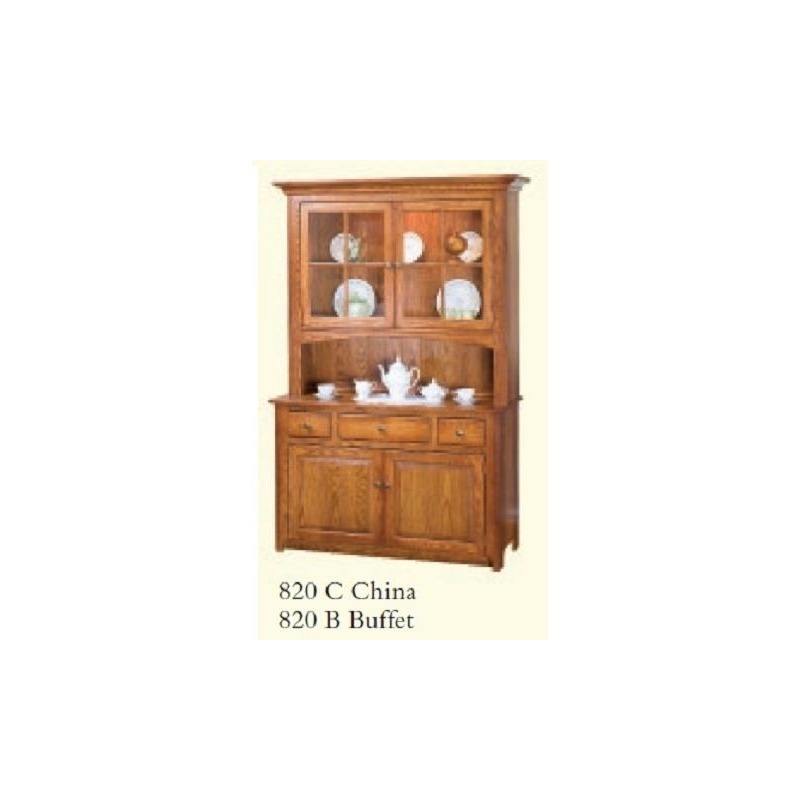 Shaker 2 Door China 820C by Zimmerman Chairs at Gladhill Furniture