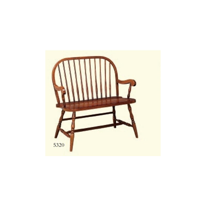 Windsor Bench 5320 by Zimmerman Chairs at Gladhill Furniture
