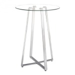 LEMON DROP BAR TABLE CHROME